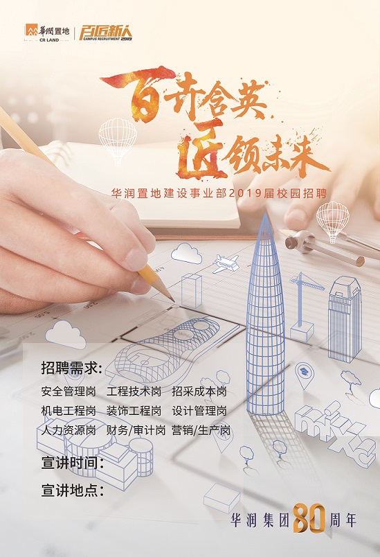 邮件主题命名格式为"学校-学院-专业-本科/硕士-姓名"; 通过华润置地