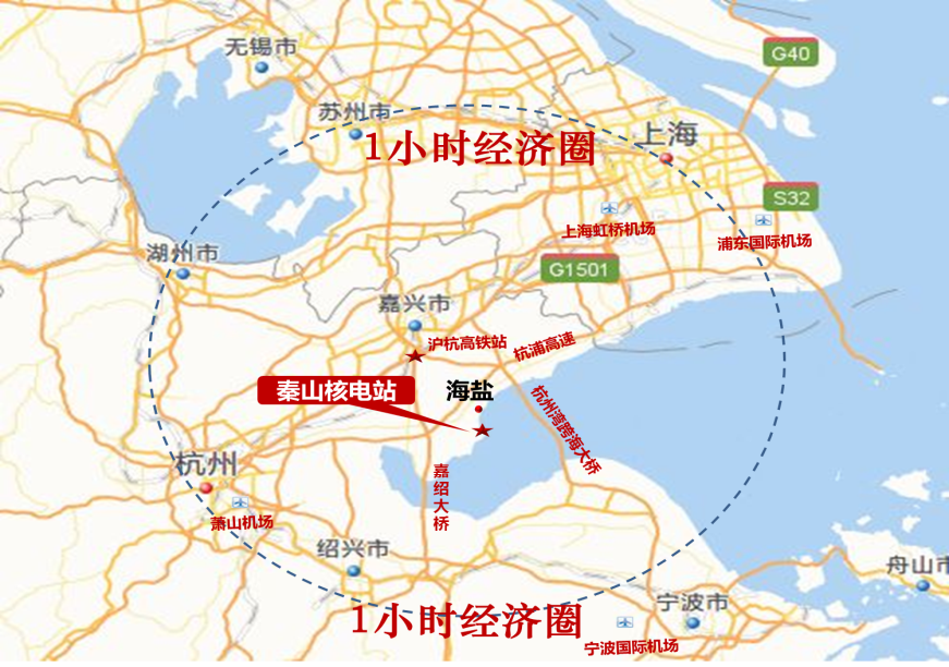 秦山核电站地图位置图片